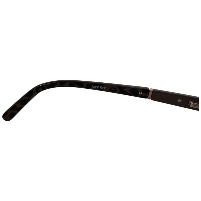 Karen Kane Eyeglasses Frames Mocha Cheetah 53-16-135 Womens gallery