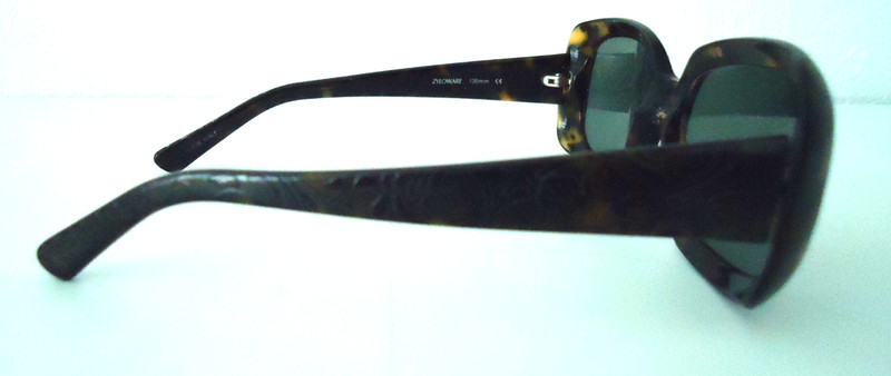 Vintage-80s VIA-SPIGA 0-S--58H ZULOWARE 135mm Brown Eyeglasses Plastic Frame gallery