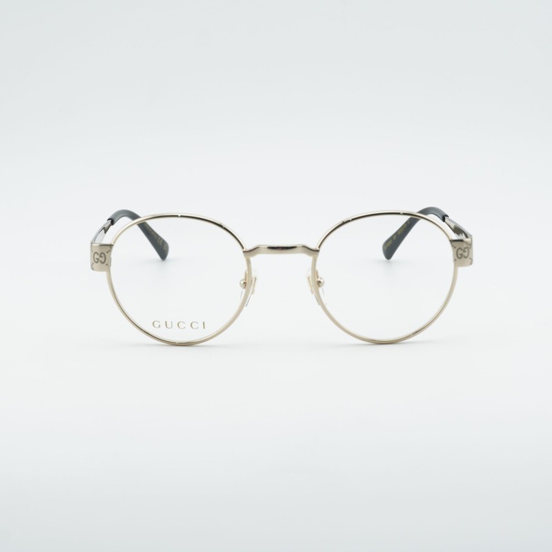 Gucci GG1855O 001 Shiny Gold 48mm Eyeglasses New Authentic gallery