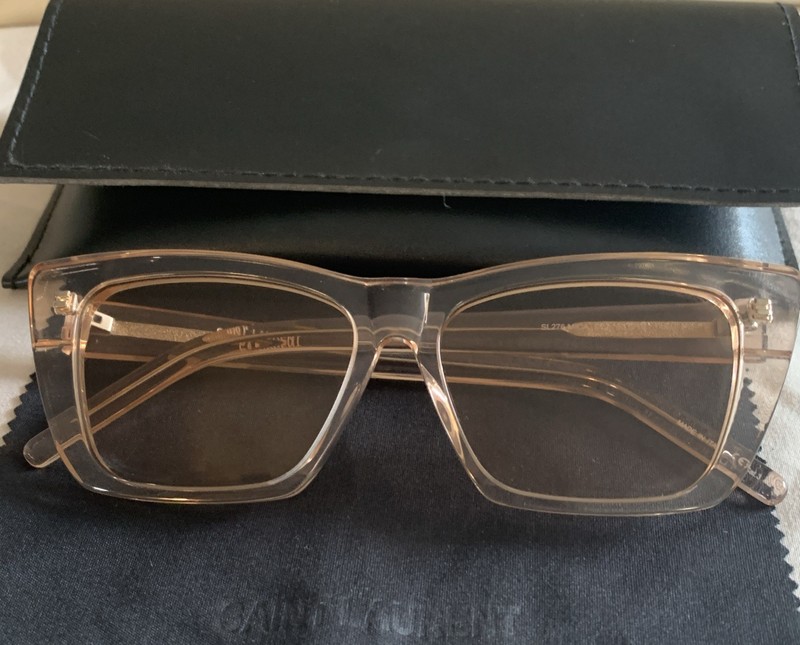 Yves Saint Laurent Cateye Sunglasses SL 276 Mica 022 Pink 53mm YSL Mint gallery