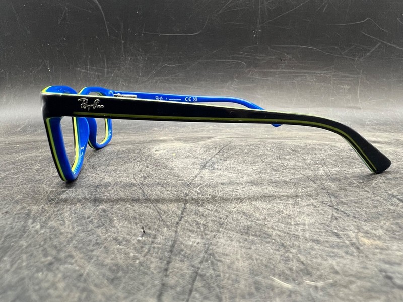 Boys Ray-Ban Eyeglasses Kids RB 1536 Full Frame Square Plastic Blue Black Green gallery