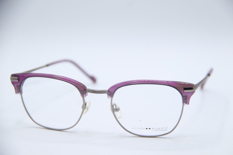 NEW SCOTT HARRIS VINTAGE C3 PURPLE AUTHENTIC DESIGNER FRAMES EYEGLASSES 50-20