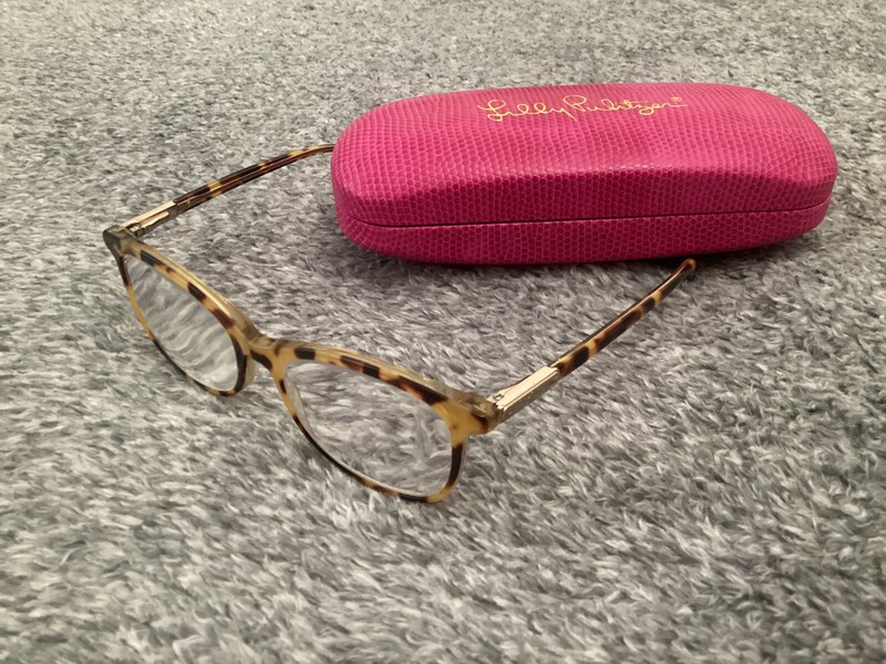 Lilly Pulitzer Mocha Cream Tortoise Frames Only 50-16-135 With Case