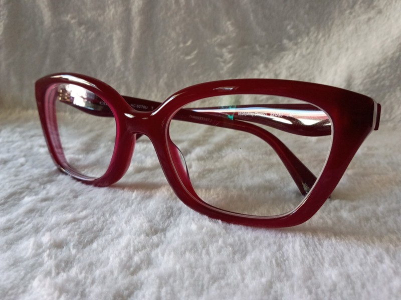 Coach HC 6270 U Milky Cherry Cat Eye 53□20 140 Eyeglass Frames Luxury Fashion gallery
