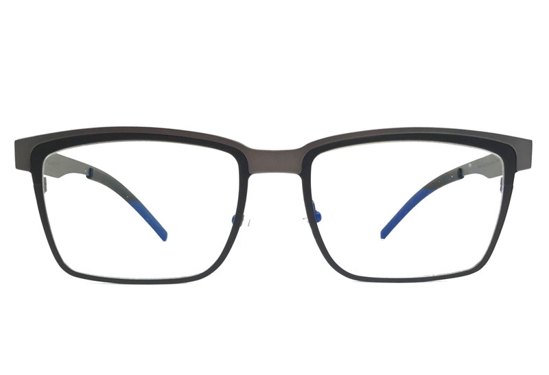 Tom Davies Eyeglasses Frames TD757 Col. 2279 Matte Black Gray Square 54-18-140