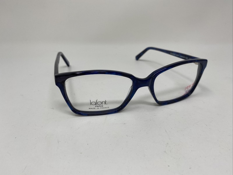JEAN LAFONT EYEGLASS PENSEE 3037 54/16/138 BLUE PURPLE MARBLE FRANCE &A02