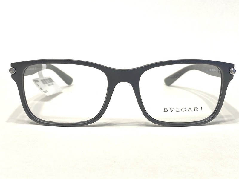 Men's Bvlgari Eyeglasses Frames BV3039 938 Black & Gunmetal 54/18~145 NEW gallery
