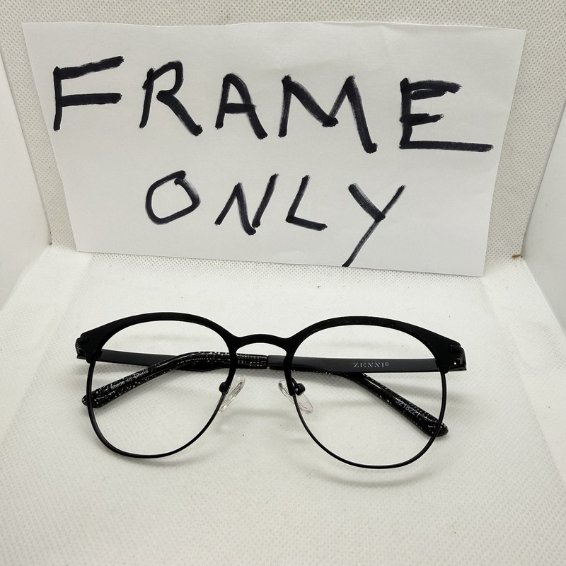 Zenni 3218221 Black Browline Eyeglasses Frame 51-19-140-45mm
