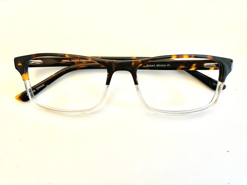 Robert Mitchel Eyeglasses RMXL 20214 59-18-155 TORTOISE CRYSTAL No Lenses