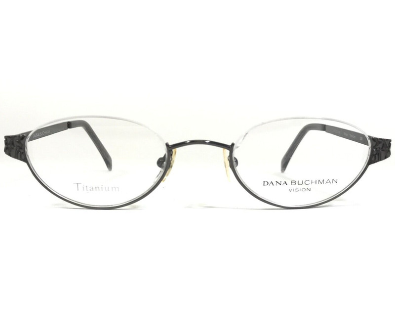 Dana Buchman Eyeglasses Frames Eloise GM Gray Round Half Rim 47-21-145