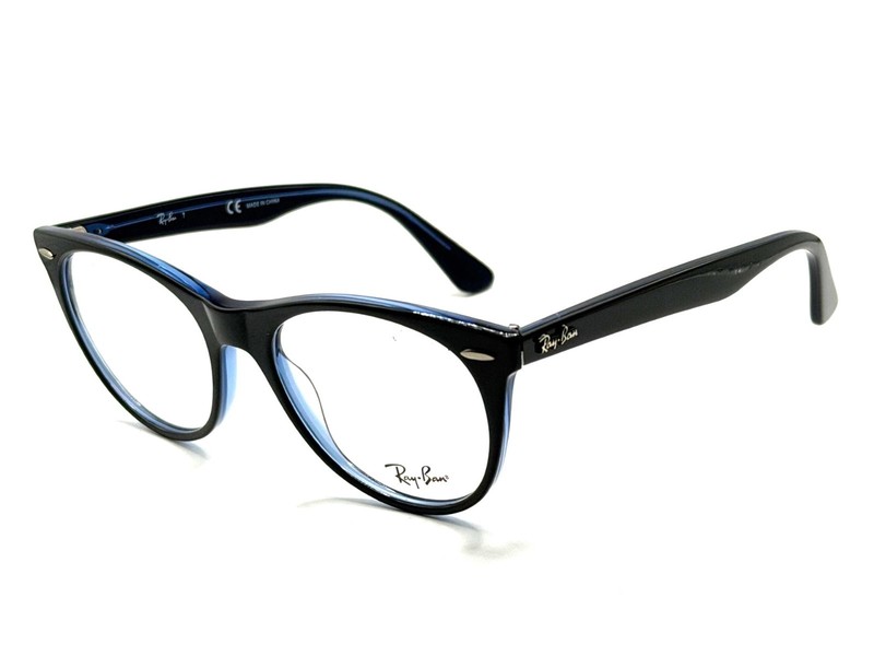 NEW RAY BAN RB 2185-V WAYFARER II 5988 GREY TRANSPARENT BLUE UNISEX 52MM 18 145