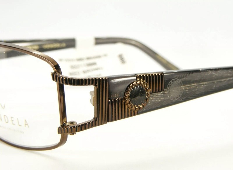 BOGO~ Vendela Eyewear Eyeglasses FRAMES V1010 med Brown 53-18-135 rx stainless gallery