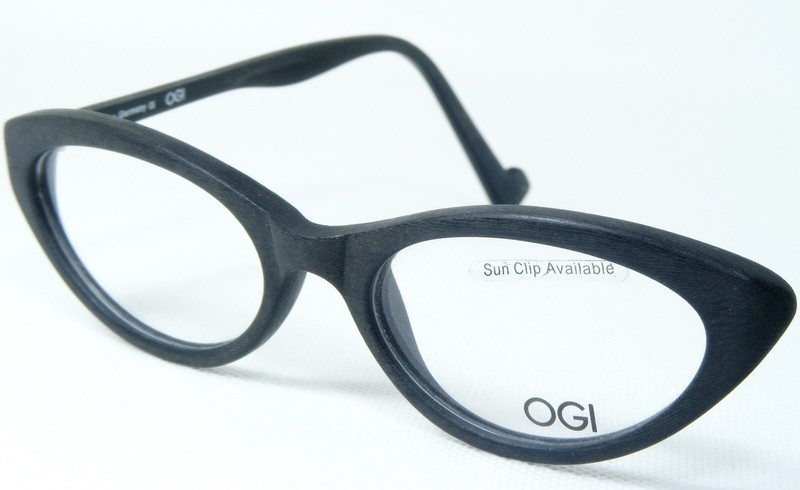 «FOR PARTS» OGI INNOVATION 7134 153 BRUSHED BLACK WOOD EYEGLASSES 49-17-140mm