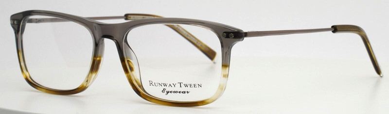 RUNWAY TWEEN 26 Grey Demi Unisex Rectangle Full Rim Eyeglasses 48-15-135 B:33