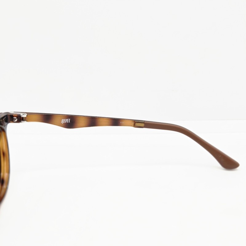 NEW REVEL 58-000015 TORTOISE AUTHENTIC EYEGLASSES SUNGLASSES W/CLIP ON 47-19-135 gallery