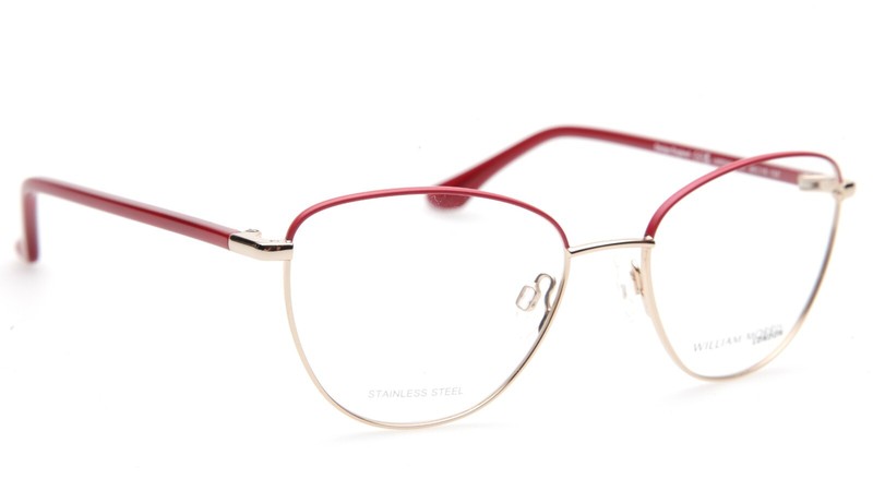 New William Morris LN50240 C3 Gold Red Eyeglasses Frame 49-16-130mm B40mm gallery