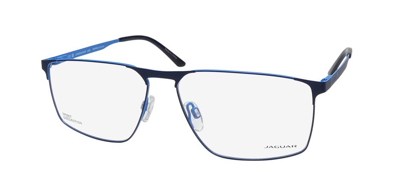 NEW JAGUAR 33626 EYEWEAR SQUARE 3100 57-14-145 METAL & PLASTIC BLUE FULL-RIM