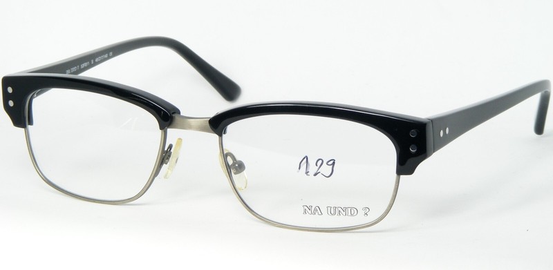 NA UND? Design MARION RAMM 53F811 S BLACK /SILVER-GREY EYEGLASSES 49-17-140mm