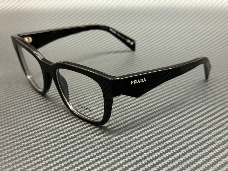 PRADA PR A10V 16K1O1 Black Men’s 53 mm Eyeglasses