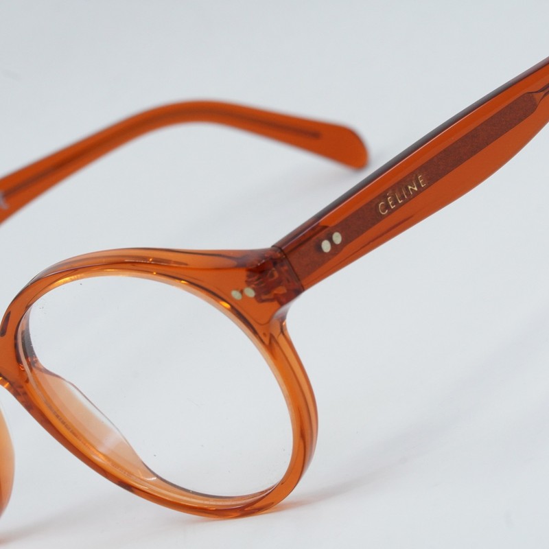 CELINE CL50008I 042 Transparent Orange 49mm Eyeglasses New Authentic gallery