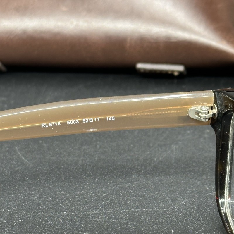 NEW RALPH LAUREN RL 6118 5003 DARK HAVANA EYEGLASSES RL6118 52-17-145 B38mm gallery