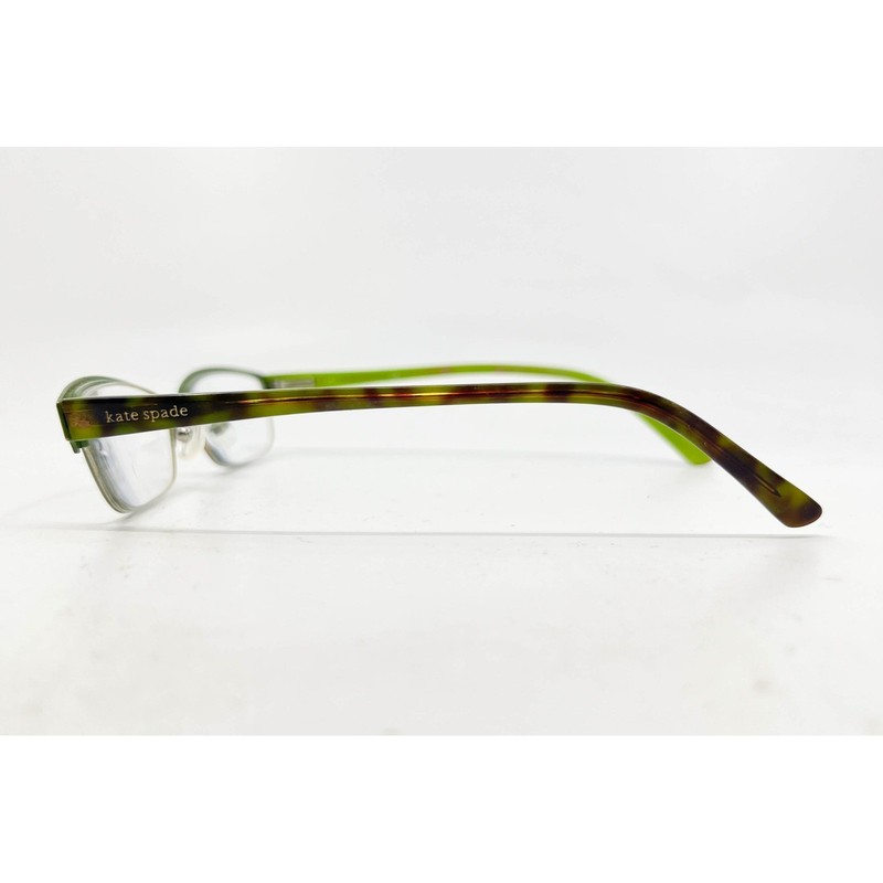 Kate Spade Ainsley 01Z6 Eyeglasses Brown Green Tortoise Semi-Rimless 51-17-140 gallery
