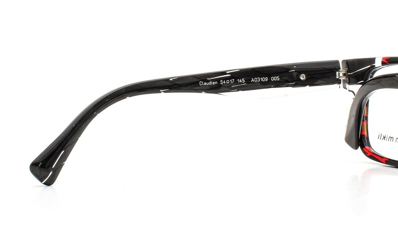 Alain Mikli Claudien Eyeglasses A03109 005 Glasses Clear Black Red Mix No Case gallery