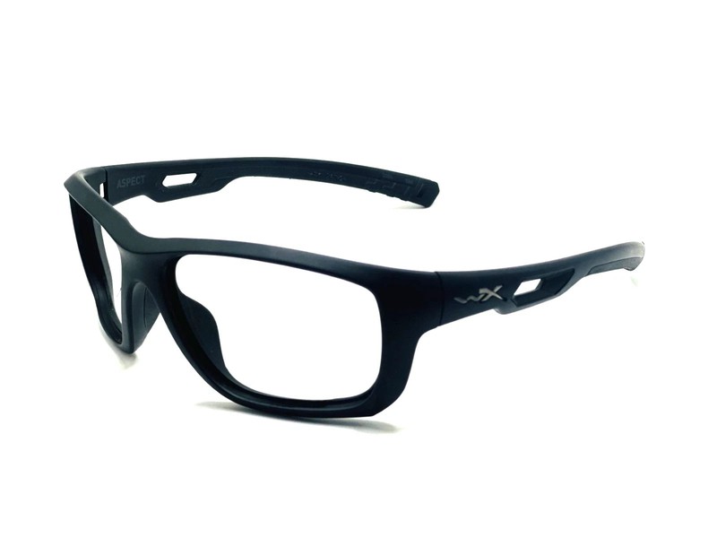 WILEY X ASPECT Z94.3 WX Z87-2 BLACK EYEGLASSES SUNGLASSES FRAMES 60-18 W/CASE gallery