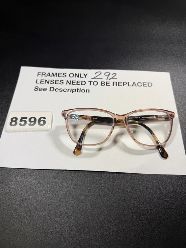 Wittnauer Eyeglasses, Frames Only, Angelique, 53-14-140, Blush, Plastic