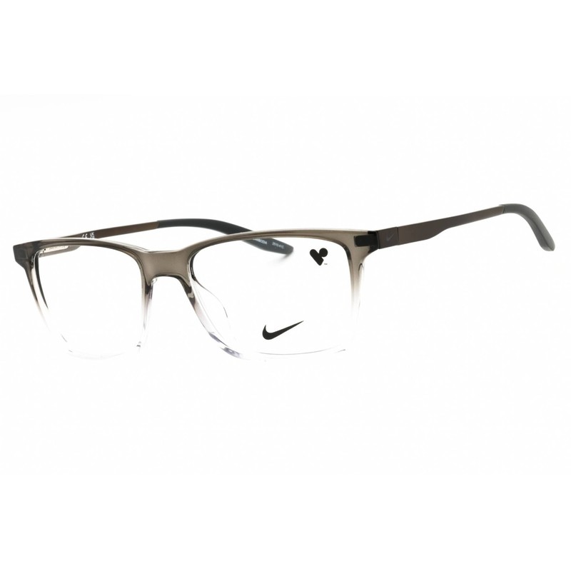 Nike Unisex Eyeglasses Dark Grey Fade Rectangular Shape Full Rim Frame 7286 235