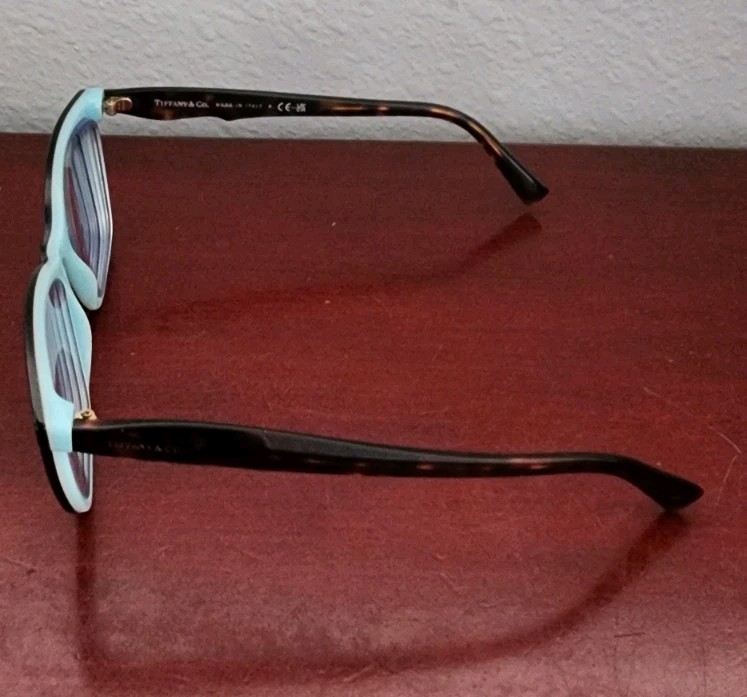 TIFFANY & CO TF2175 8134 54O16 140 EYEGLASS FRAME. W/LEATHER CASE.CLOTH. ITALY gallery