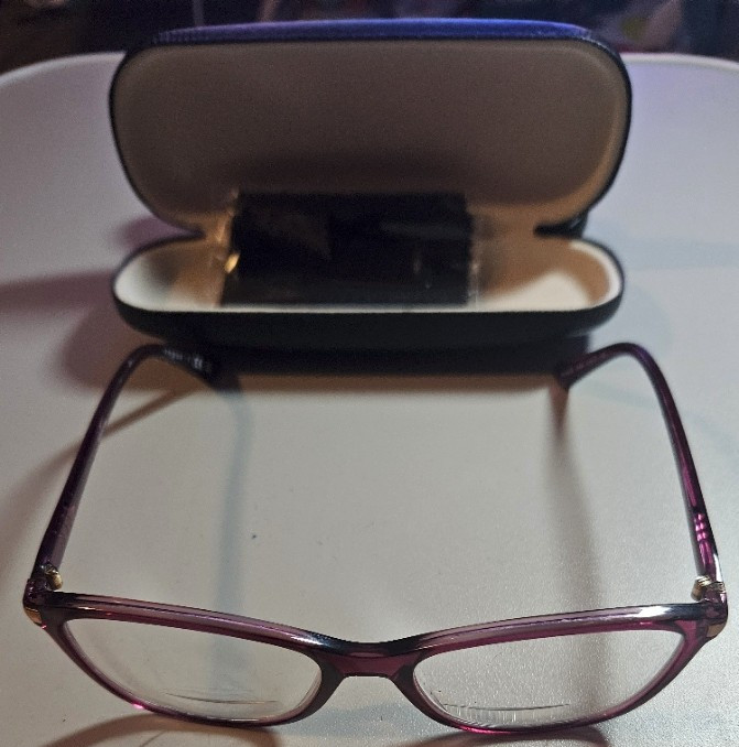 Vogue VO 5378 2909 Plum Crystal Eyeglasses Frame 53-16 Chic Optical