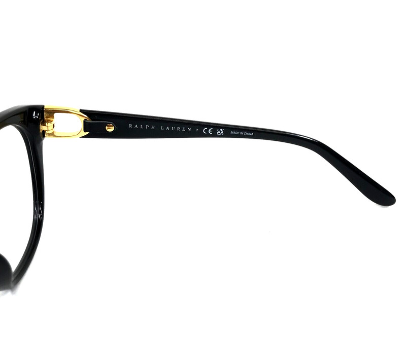 Ralph Lauren Eyeglasses Frames RL6235QU 5001 Black Asian Fit Leather 54-17-140 gallery