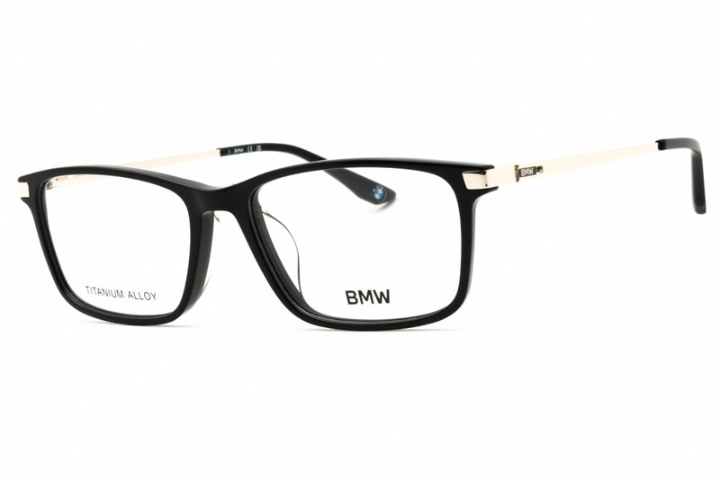 NEW BMW BW5073-H 001 Shiny Black 56mm Eyeglasses