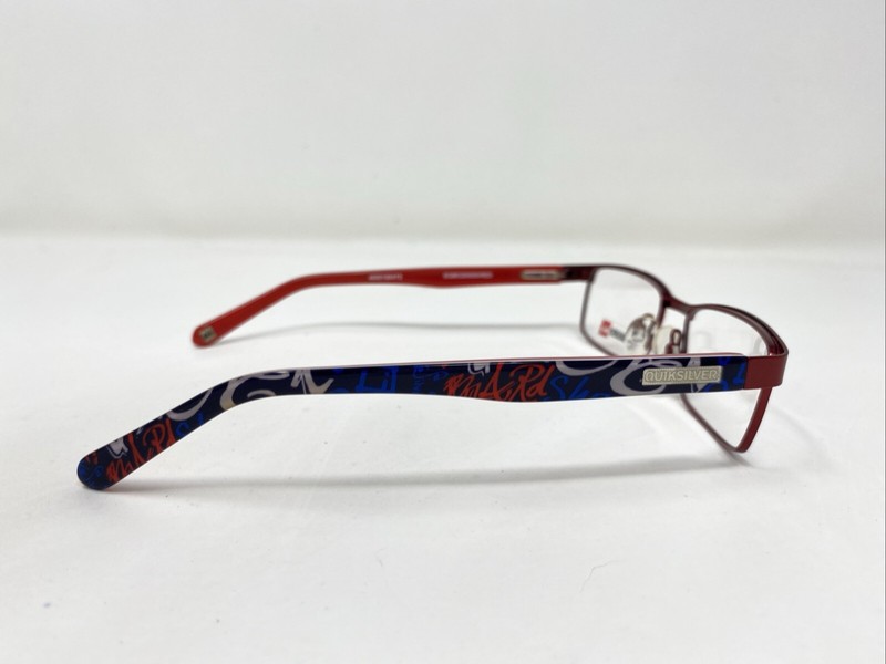Quiksilver MINI GLAZE RED 48-16-130 Metal Red Full Rim Eyeglasses Frame MO34 gallery