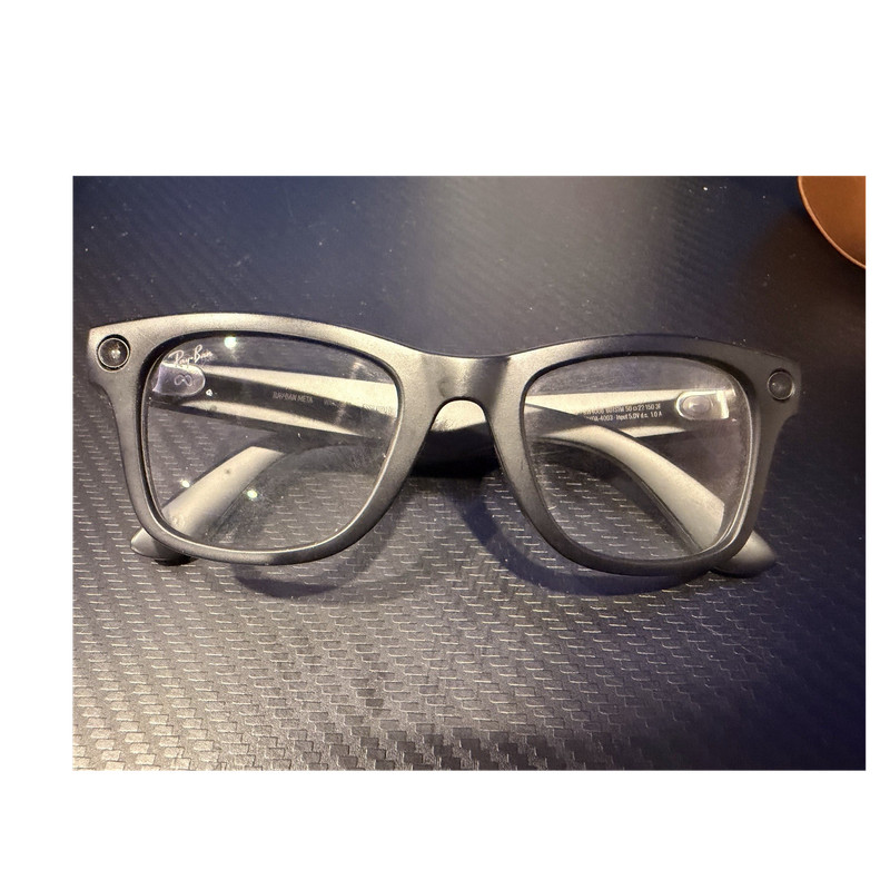 Ray-Ban Meta Black Full Rim Plastic Eyeglass Frames Unisex Adults Eyeglasses