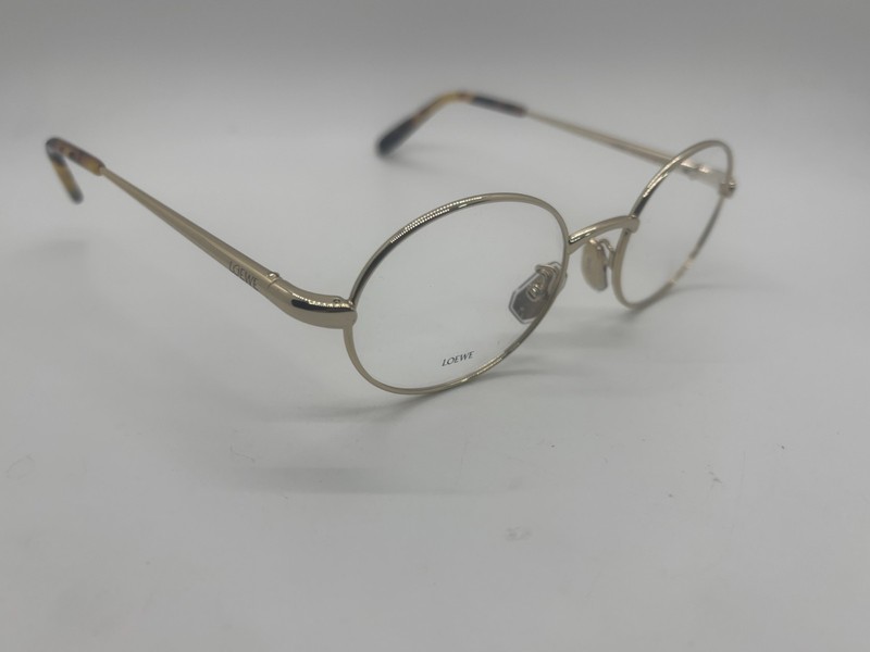NEW LOEWE LW50094U 032 Gold Round Eyeglasses 49-19-140mm NO CASE