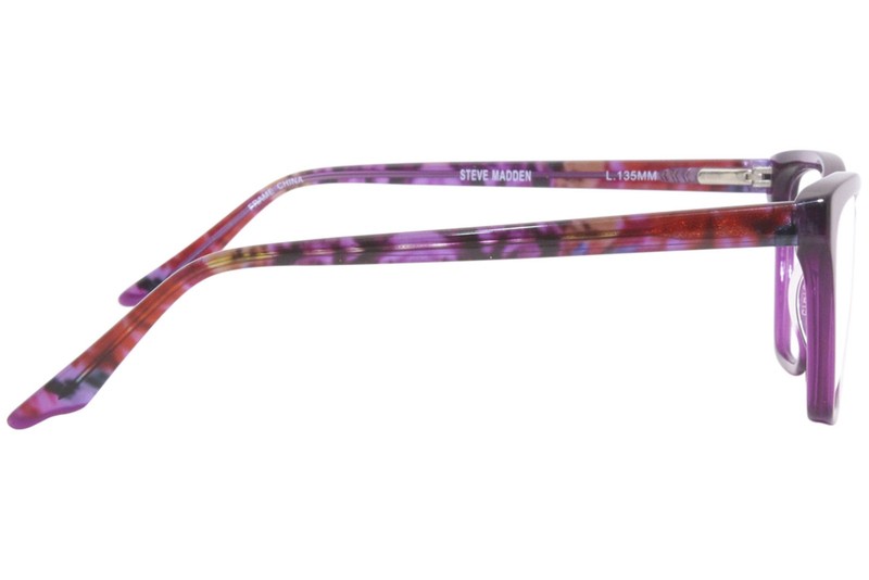 Steve Madden Roxannne Eyeglasses Frame Women's Purple Full Rim Cat Eye 51mm gallery