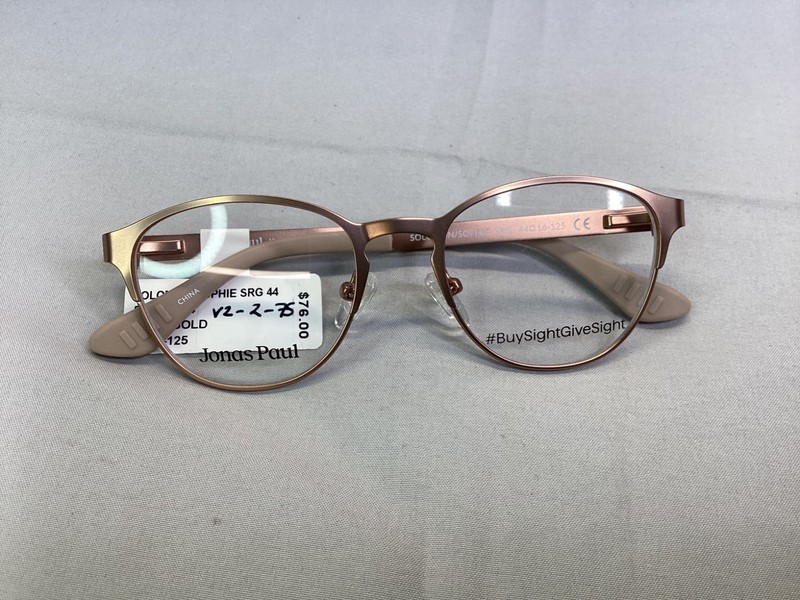 Jonas Paul Eyeglass Frames Glasses Solomon.Sophie 577645464 Rose Gold 44-16-125 gallery