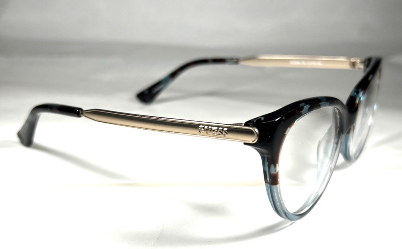 Guess GU2462 BL Eyeglasses Frame Blue Tortoise 2462, Size: 51-18-135 gallery