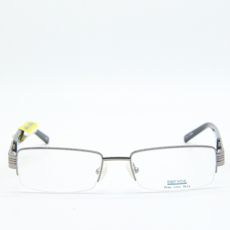 NEW ROBERT MITCHEL RM 3001 GM GUNMETAL BLACK AUTHENTIC EYEGLASSES 53-18 gallery