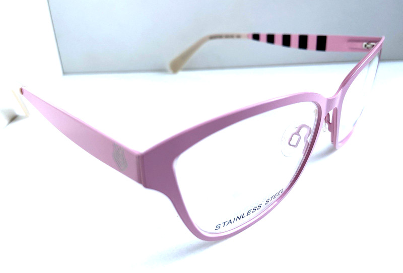 New LOVE MOSCHINO ML 027V04 54mm Pink Women's Eyeglasses Frame Italy . gallery