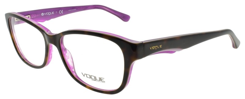 Vogue VO 2814 2019 Women’s Eyeglasses Frames 53-16-135 Havana / Violet Pearl