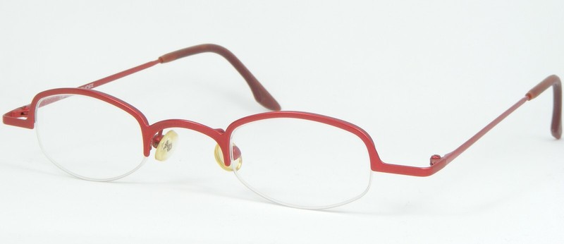 Vintage OPTIK BISCHOFF 348 Col 3 RED EYEGLASSES GLASSES METAL FRAME 39-26-133mm