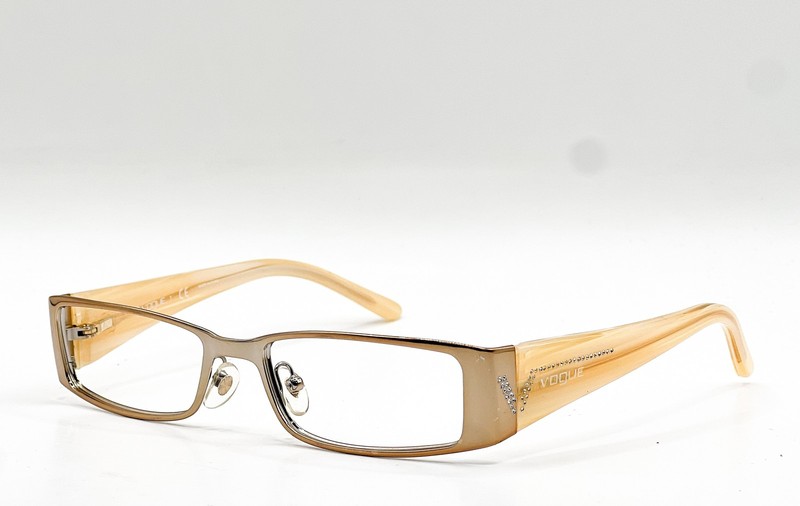 Vogue VO 3660-B 847 Brass with Crystals Authentic Eyeglass Frames 51-16