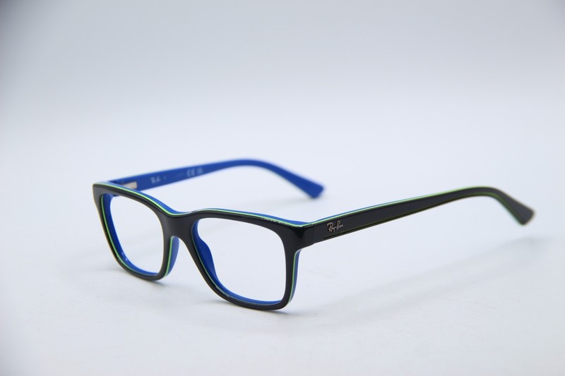RAY-BAN RB 1536 3600 BLACK BLUE GREEN AUTHENTIC FRAMES EYEGLASSES 48-16