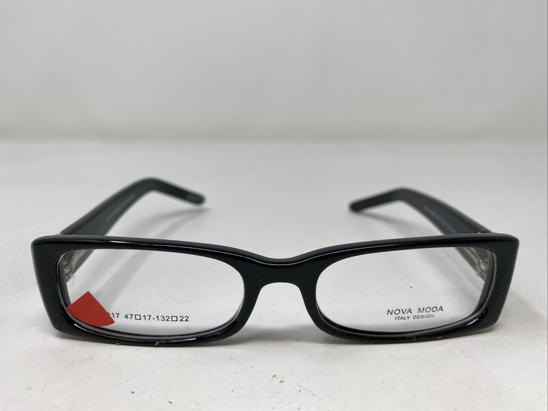 NOVA MODA 5017 BLACK/BLACK 47-17-132-22 Full Rim Eyeglasses Frame —Z16