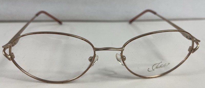 Jubilee J-5637 D.Brown/Gold Oval Eyeglass FRAMES ONLY 55 18 140