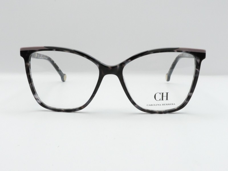 CAROLINA HERRERA VHE835K CAT EYE FULL RIM EYEGLASS FRAMES GRAY 54-15-135 NWD*
