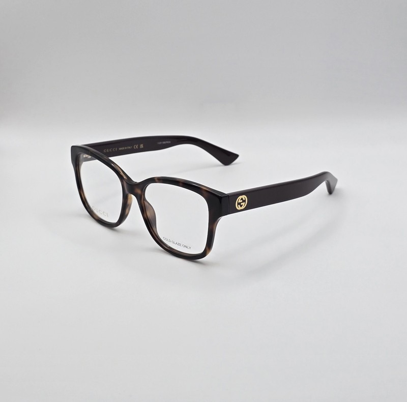 GUCCI GG1340O 008 Havana Violet 54 mm Demo Lens Women’s Eyeglasses
